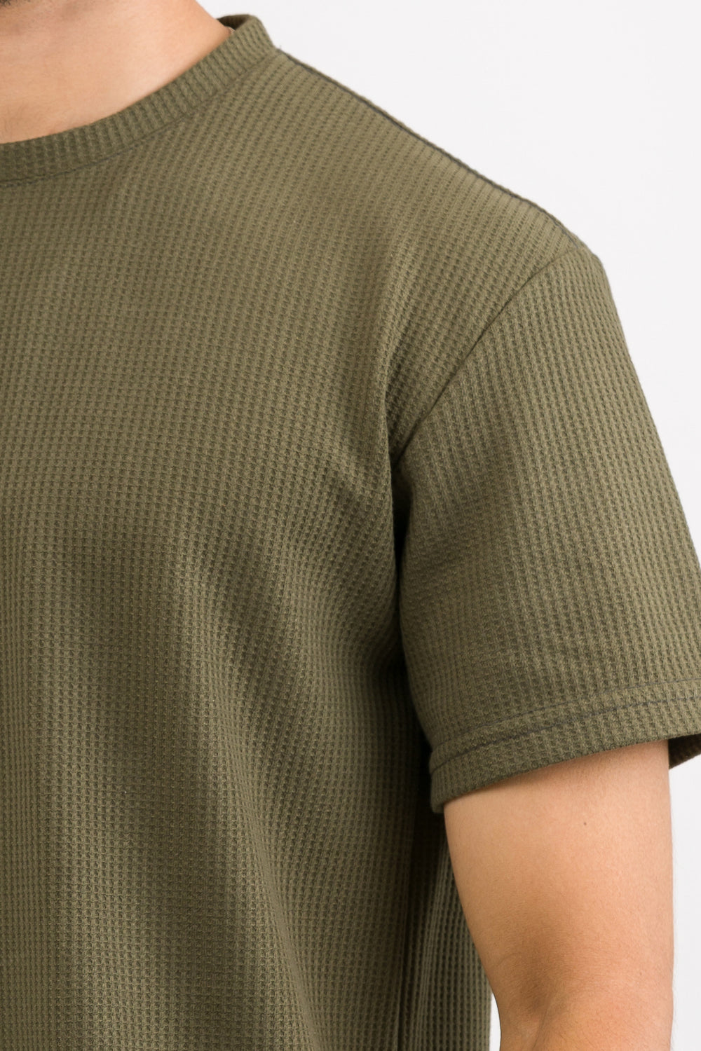 T-Shirt Text Q Verde Musgo