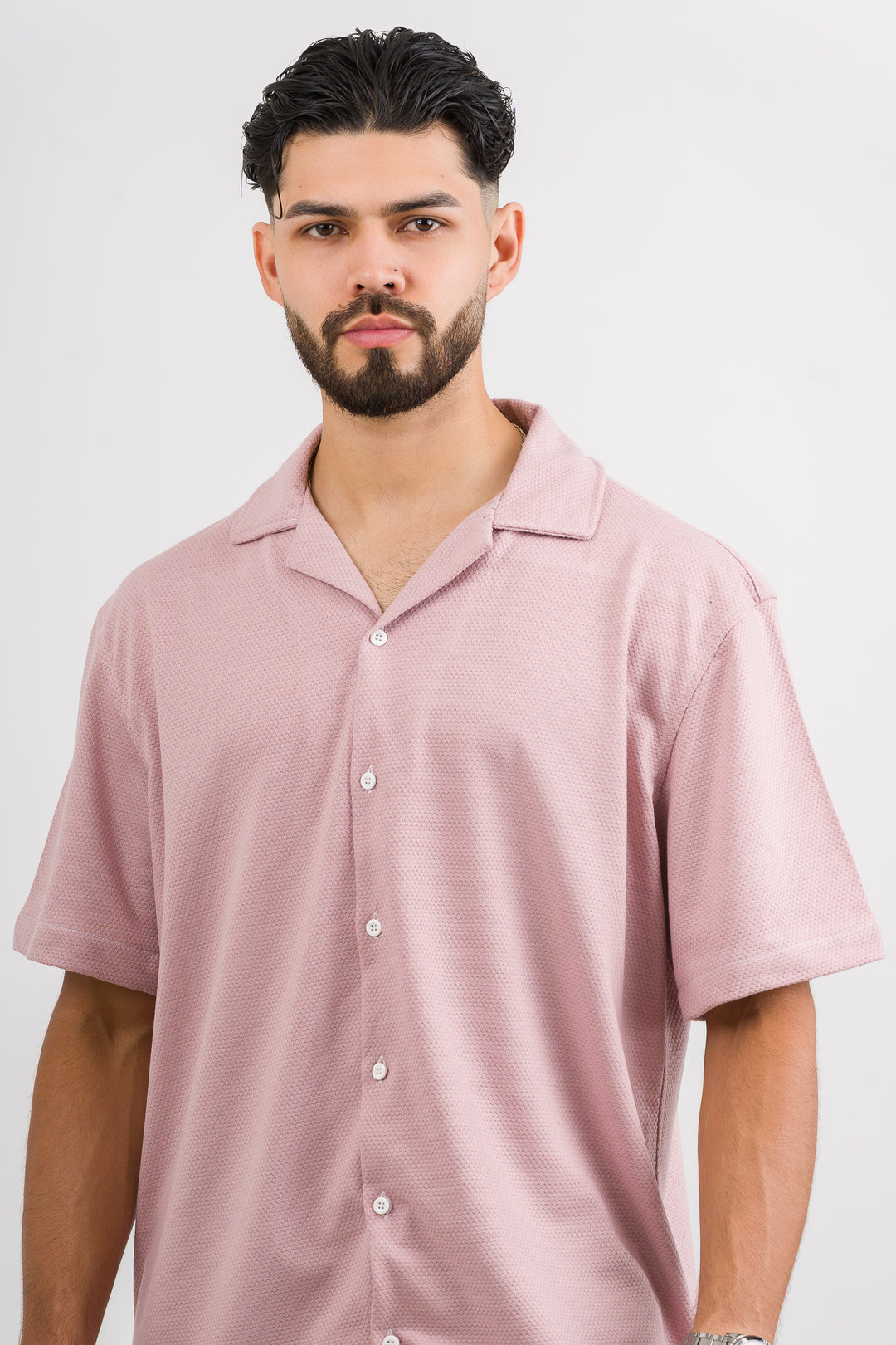 Camisa Text D Palo Rosa