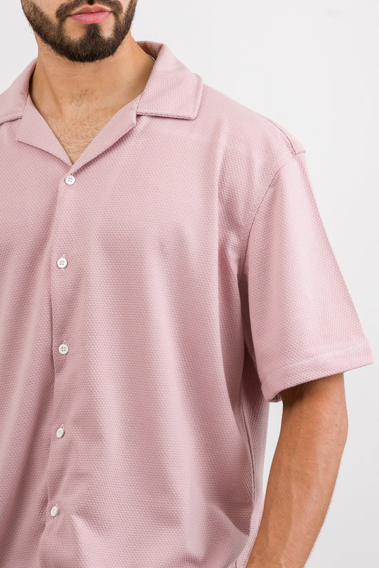 Camisa Text D Palo Rosa