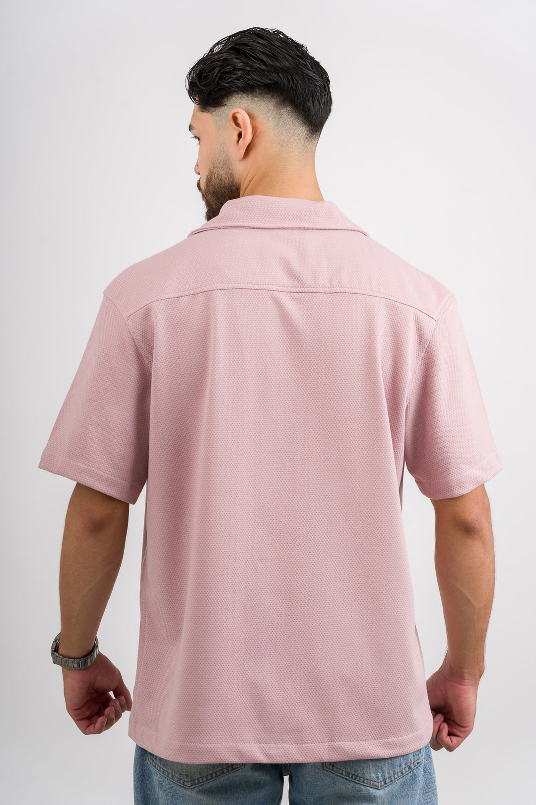 Camisa Text D Palo Rosa