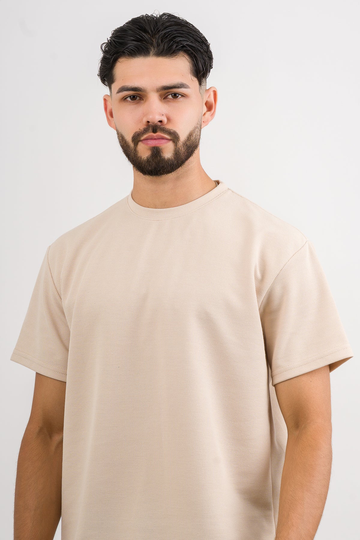 T-Shirt Text F beige - Voszmen