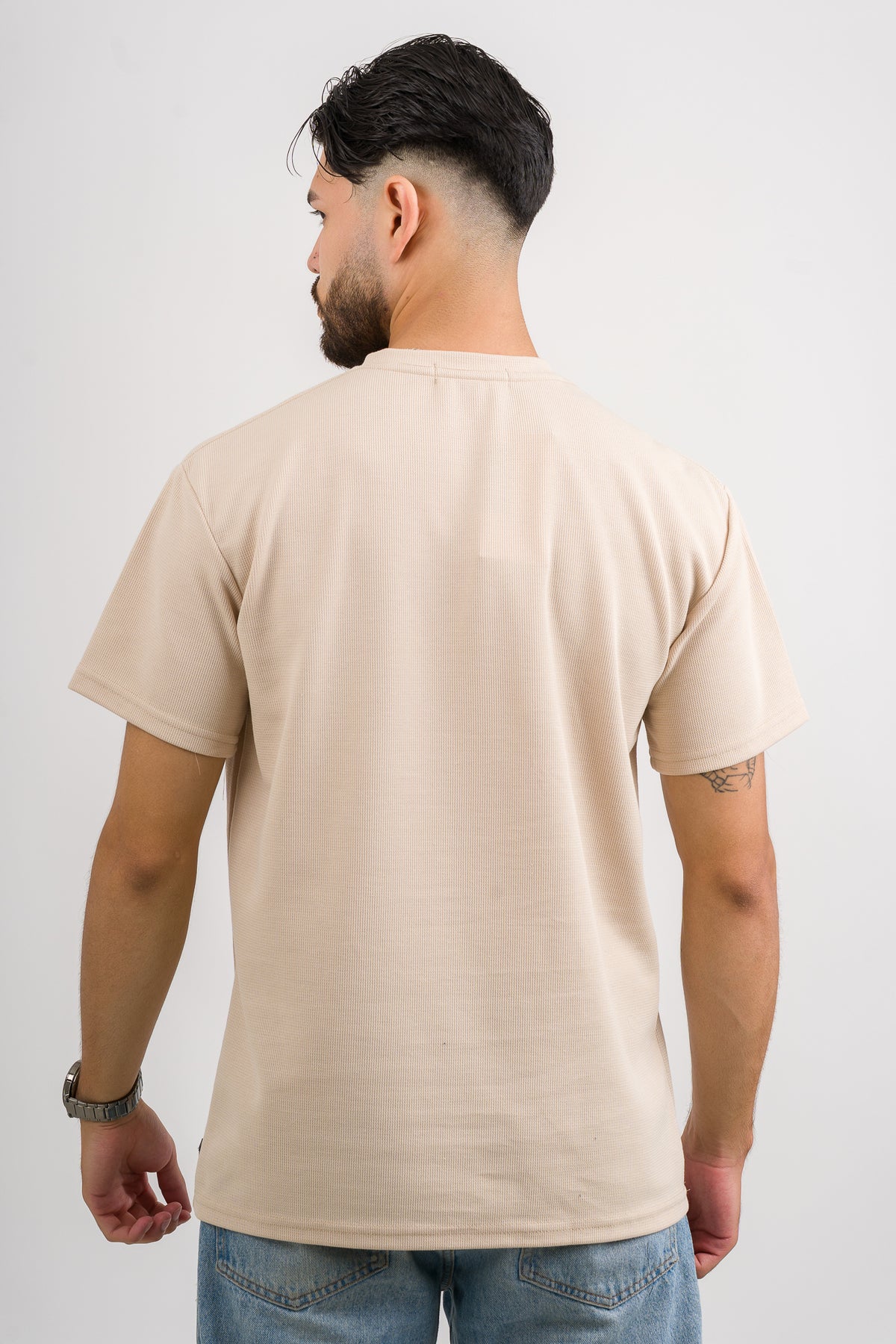 T-Shirt Text F beige - Voszmen