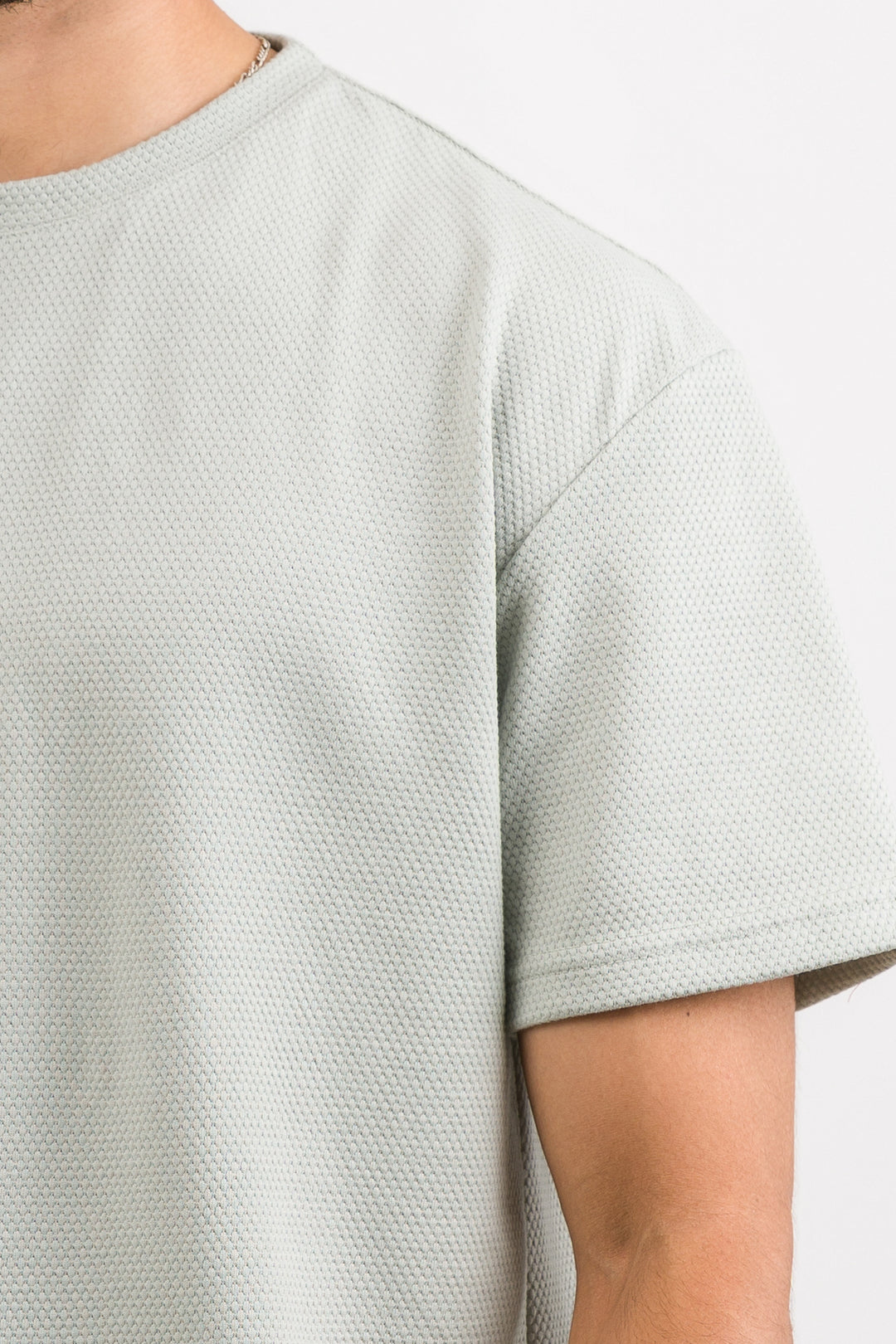 T-Shirt Text D Verde Pastel