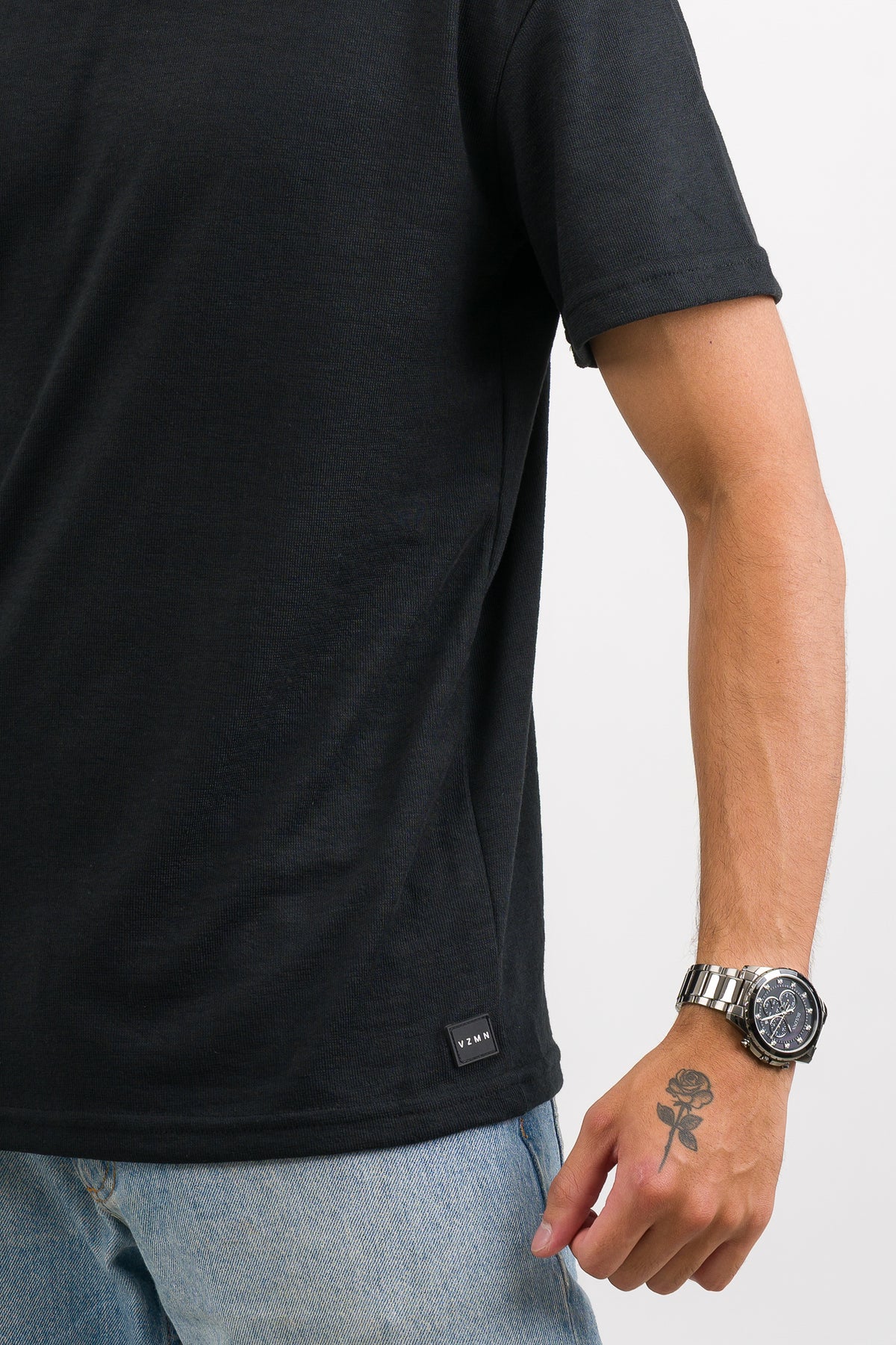 T-Shirt Text VT Negro - Voszmen