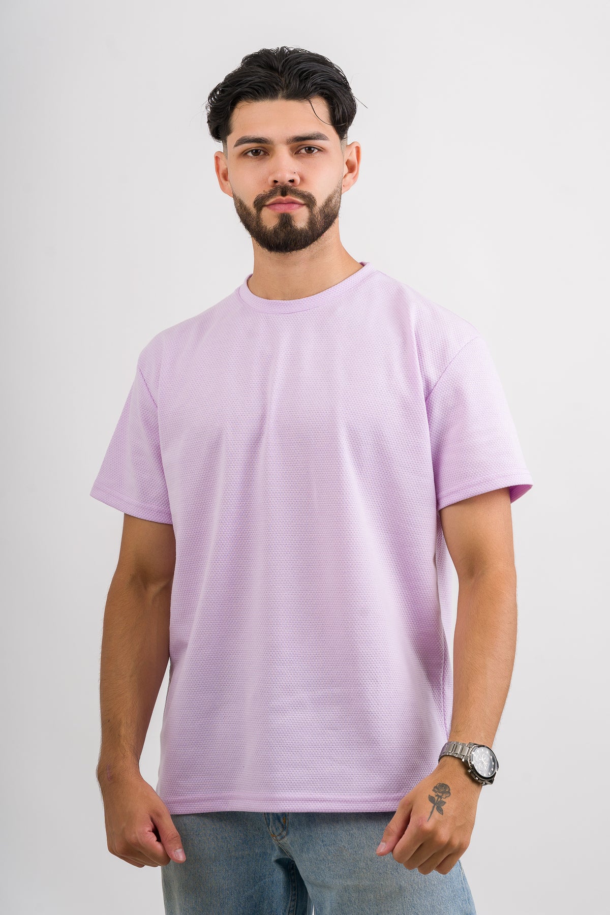T-Shirt Text D Lila - Voszmen