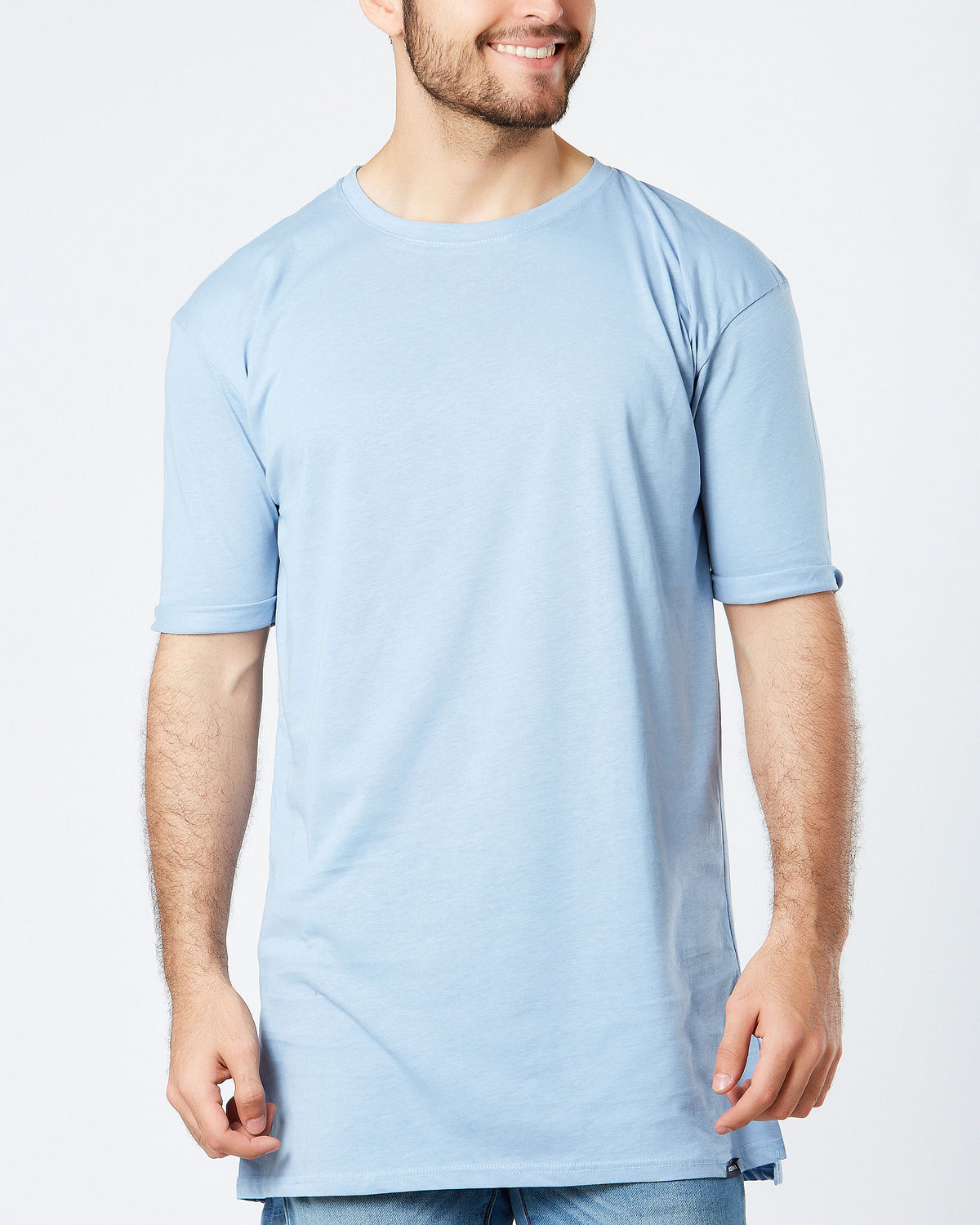 Camiseta Long Fit Celeste claro 1 - Voszmen