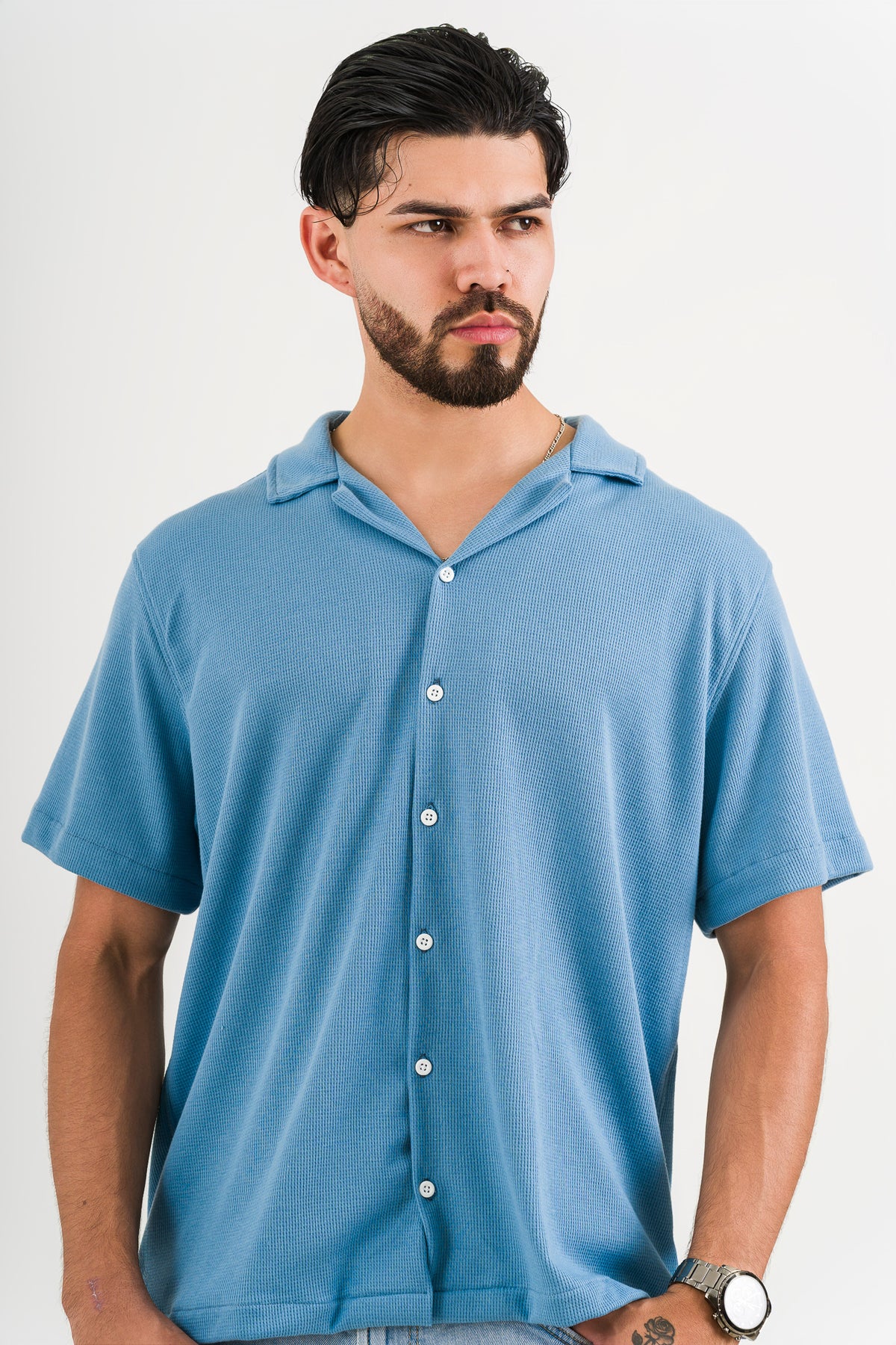Camisa Text M Celeste - Voszmen