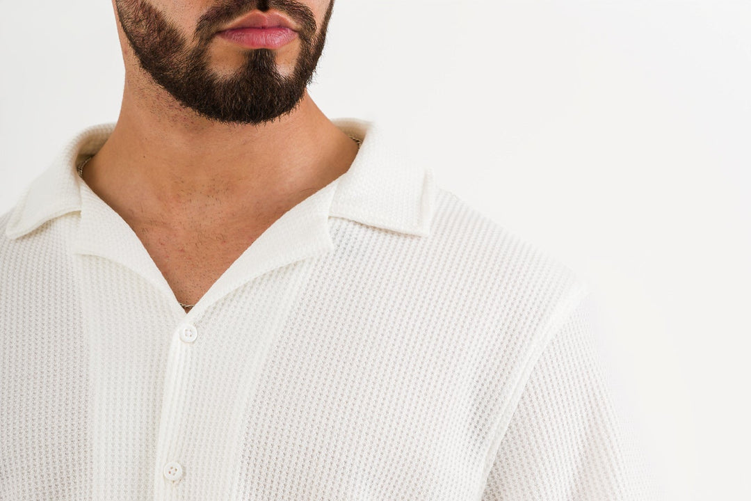 Camisa Text Q Blanca Hueso