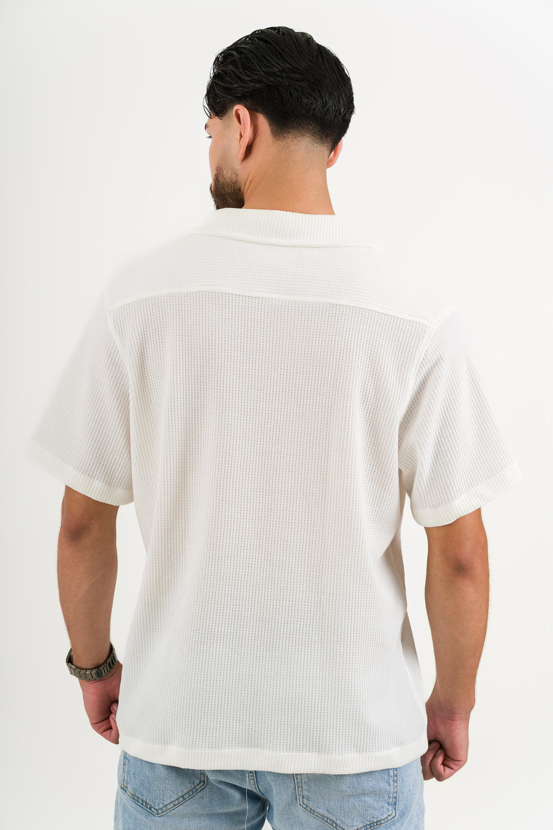 Camisa Text Q Blanca Hueso