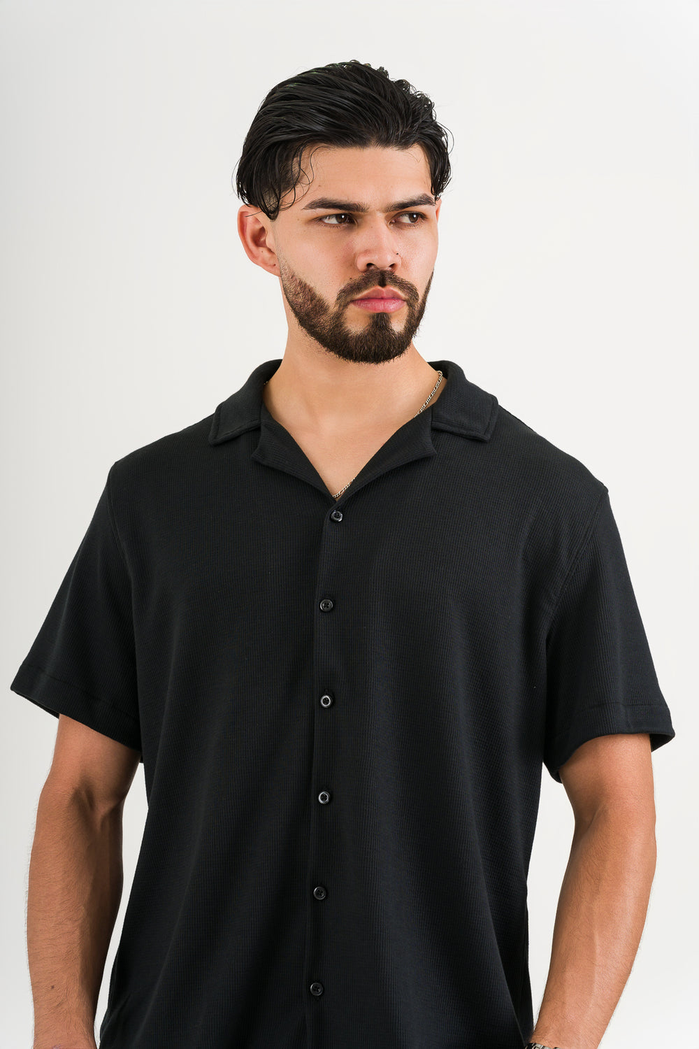 Camisa Text M Negro