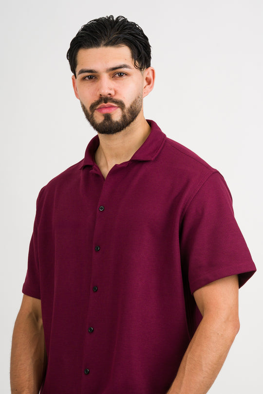 Camisa Text F Vino