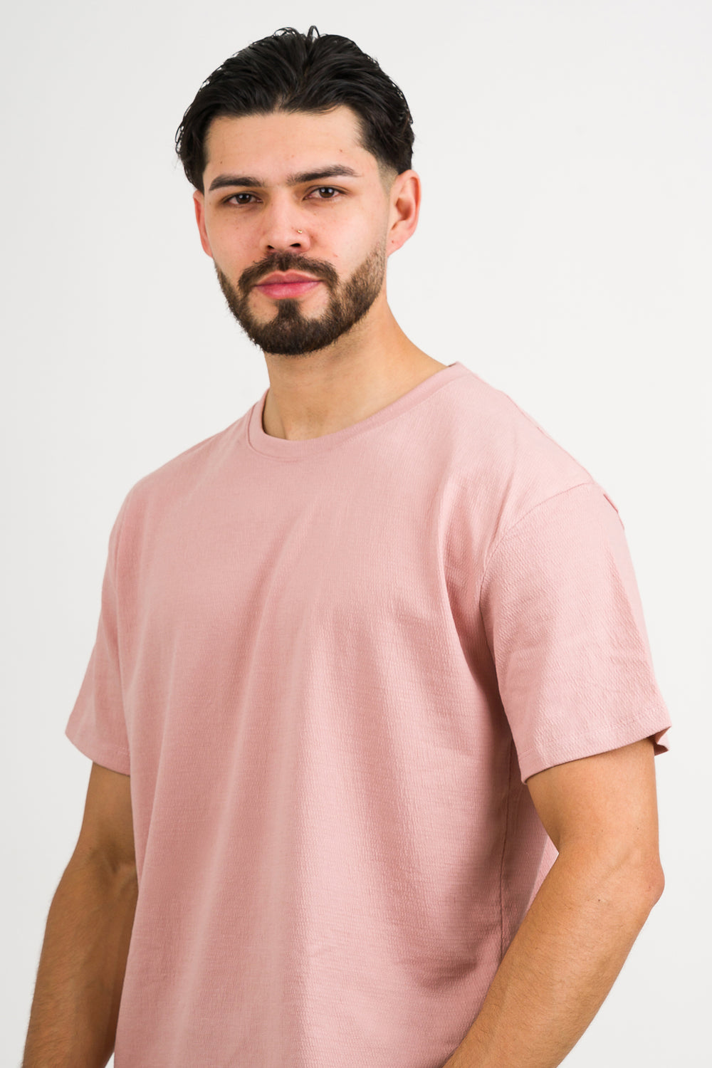 T-Shirt Text Fl palo rosa