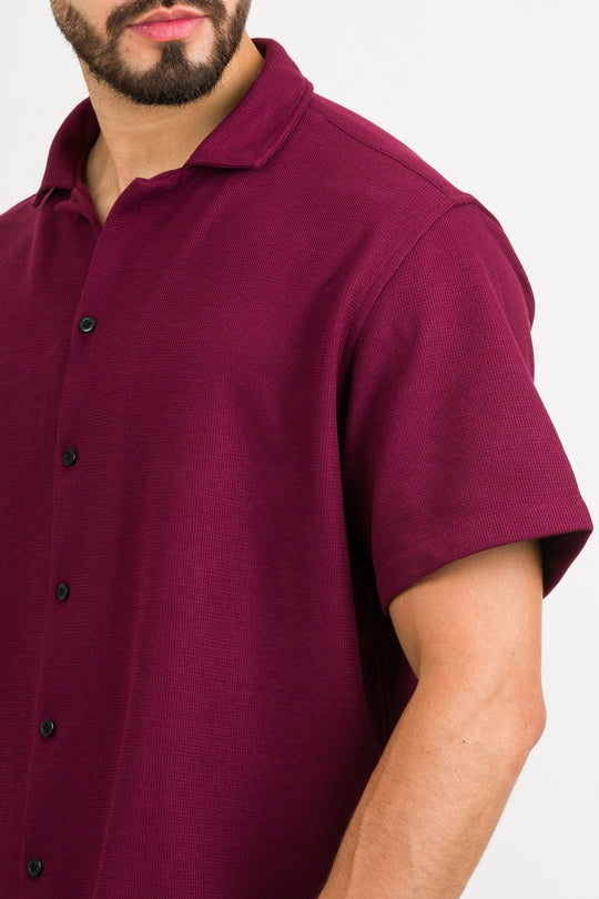Camisa Text F Vino