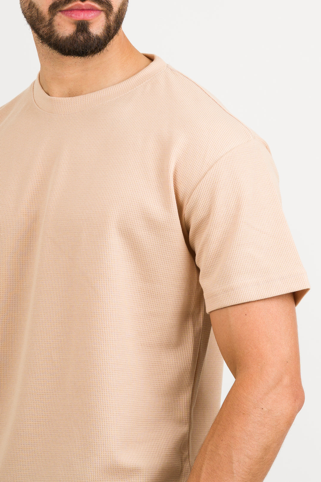 T-Shirt Text M Beige Oscuro