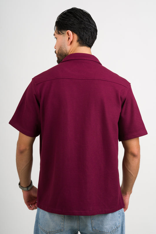 Camisa Text F Vino