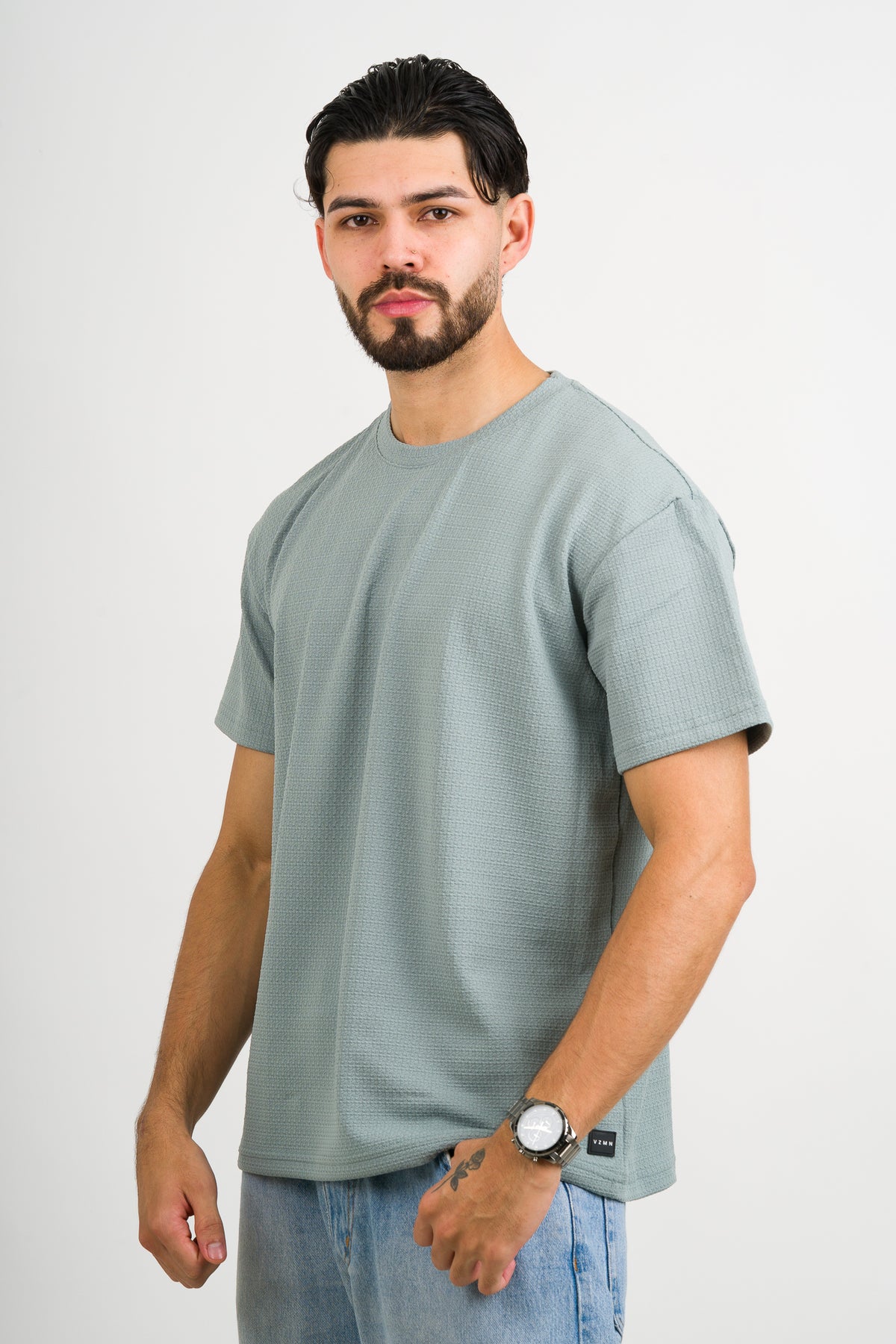 T-Shirt Text CR Verde Menta - Voszmen