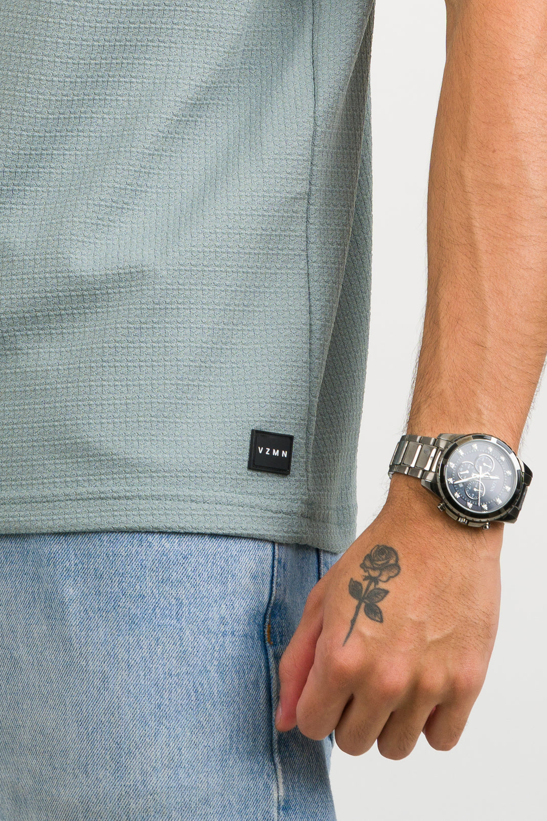 T-Shirt Text CR Verde Menta