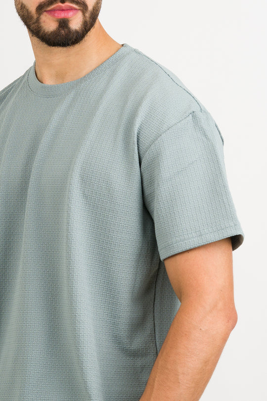 T-Shirt Text CR Verde Menta