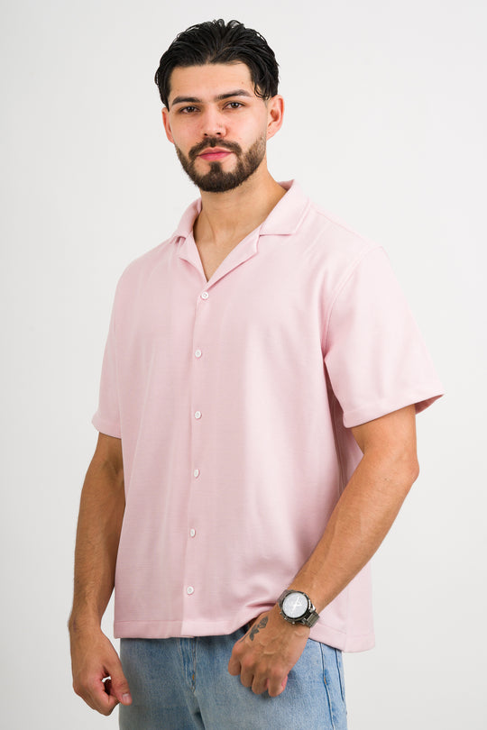 Camisa Text F Rosada