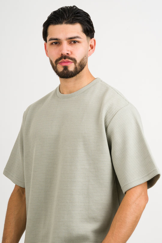 T-Shirt Over Text BA Verde Pastel