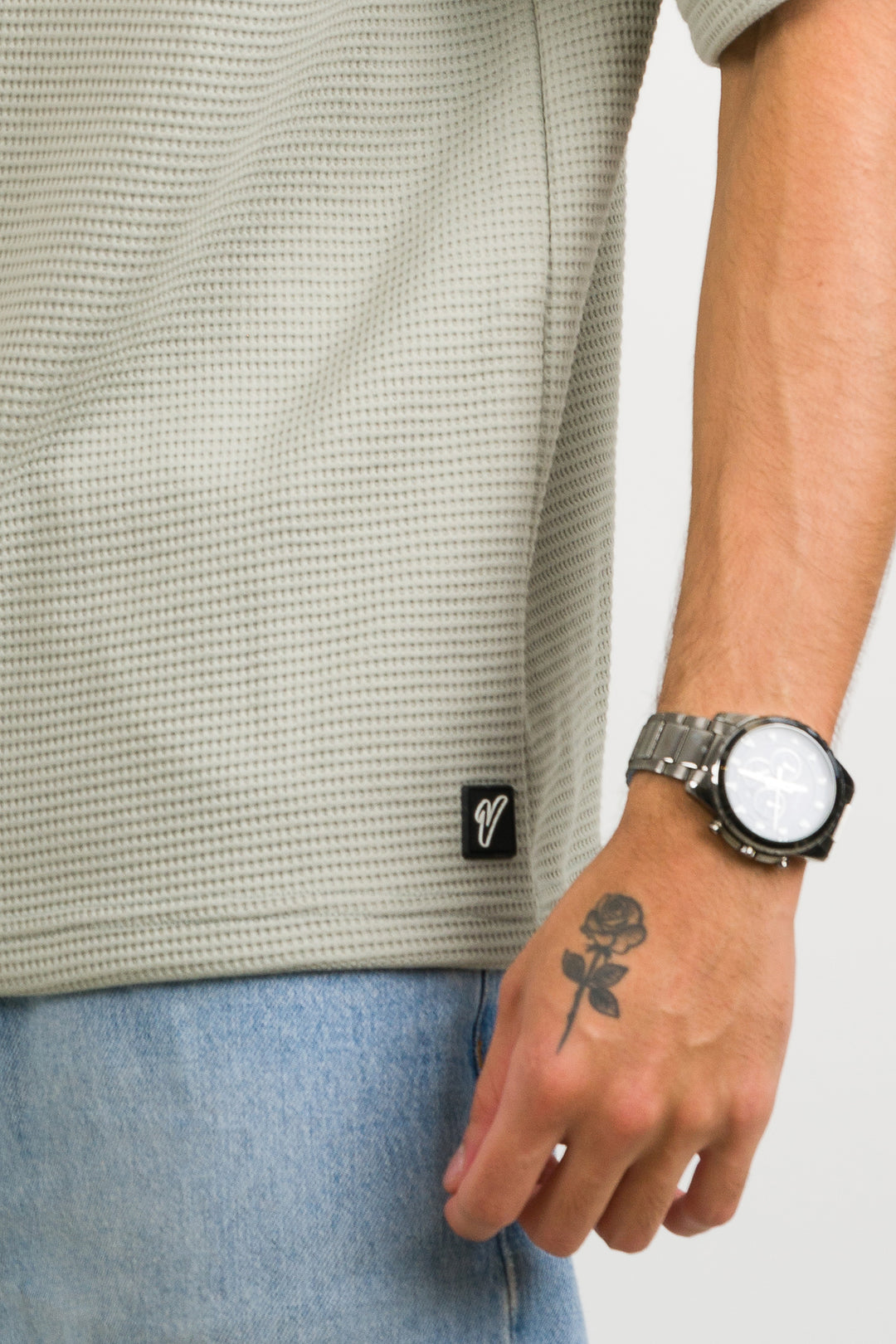 T-Shirt Over Text BA Verde Pastel