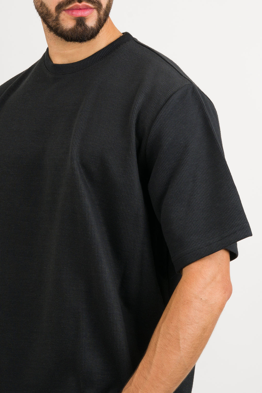 T-Shirt Over Text W Negro