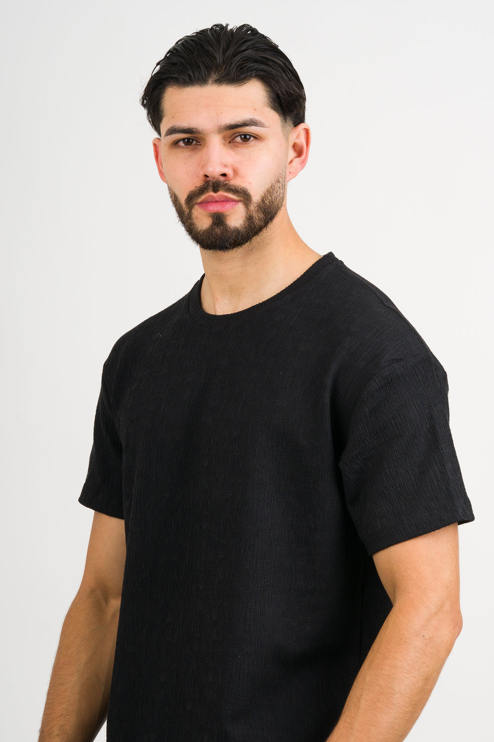 T-Shirt Text CZ Negro