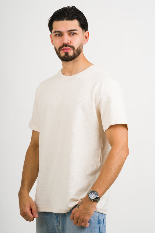 T-Shirt Text CZ Crema