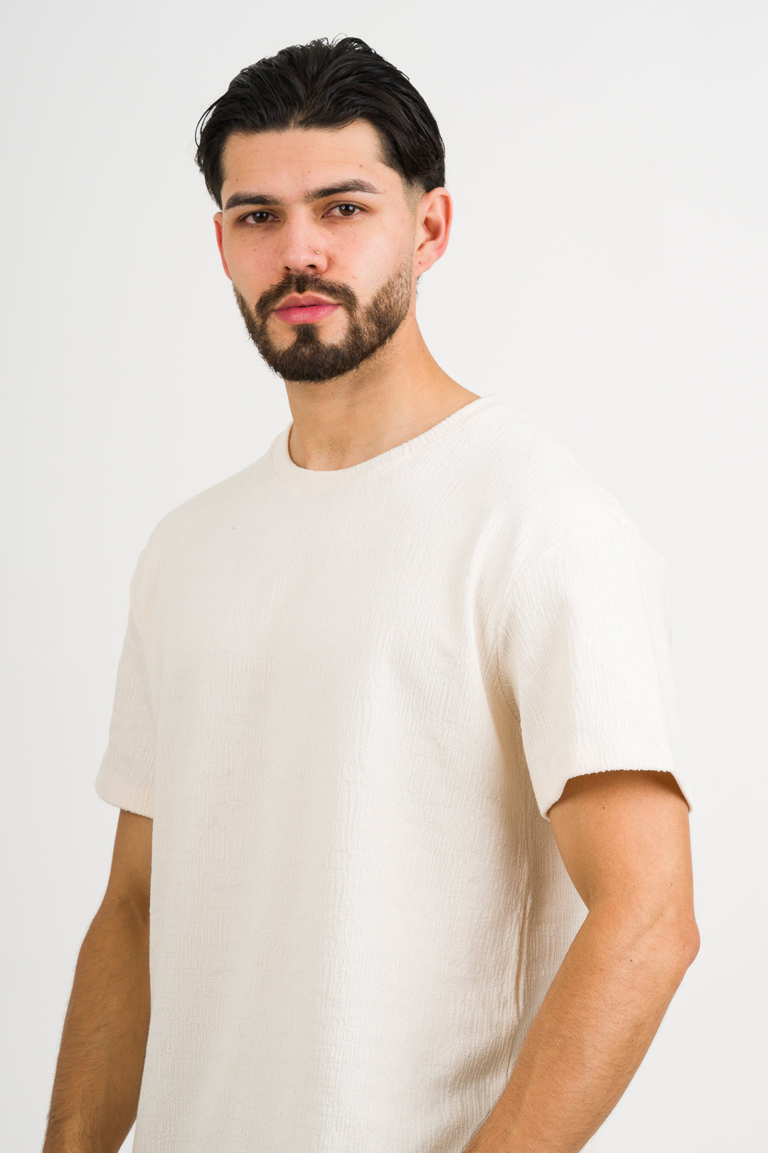 T-Shirt Text CZ Crema