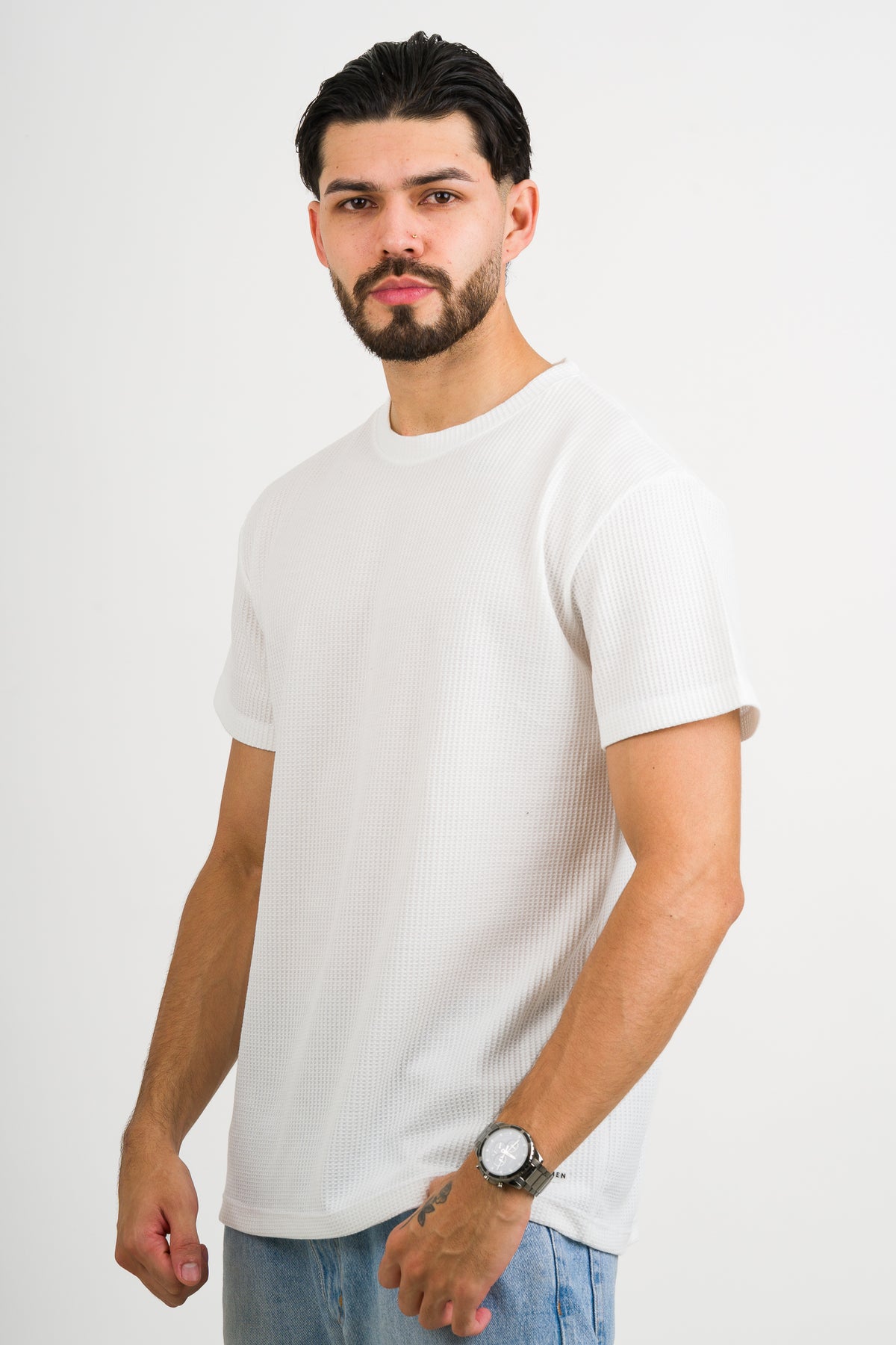 T-Shirt Text Q Blanca - Voszmen
