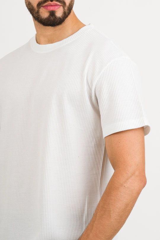 T-Shirt Text Q Blanca - Voszmen
