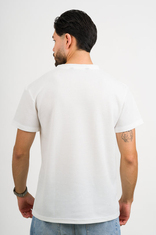 T-Shirt Text Q Blanca - Voszmen