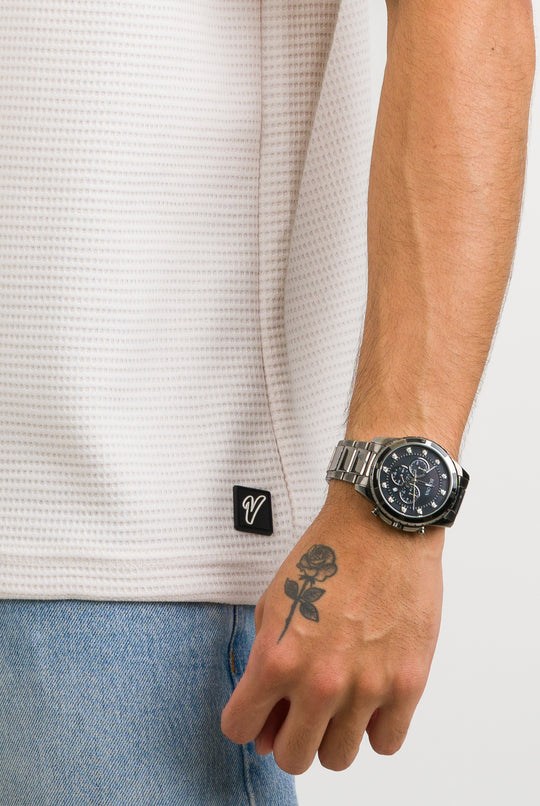 T-Shirt Over Text BA blanco H