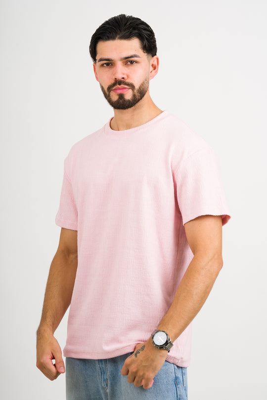 T-Shirt Text CZ Rosado
