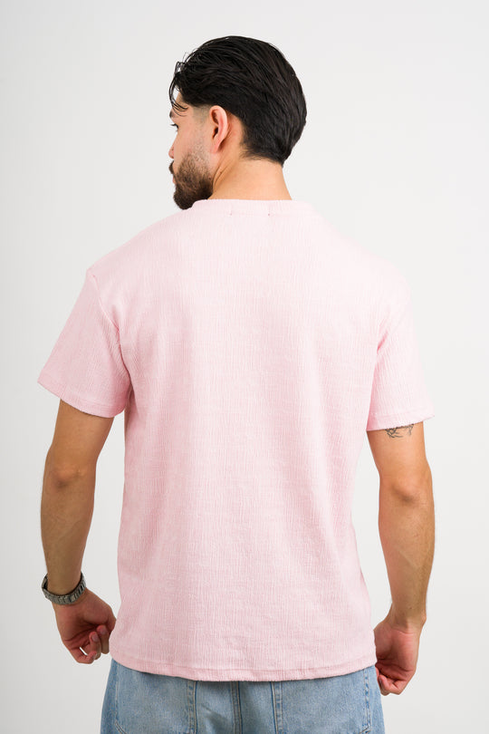 T-Shirt Text CZ Rosado
