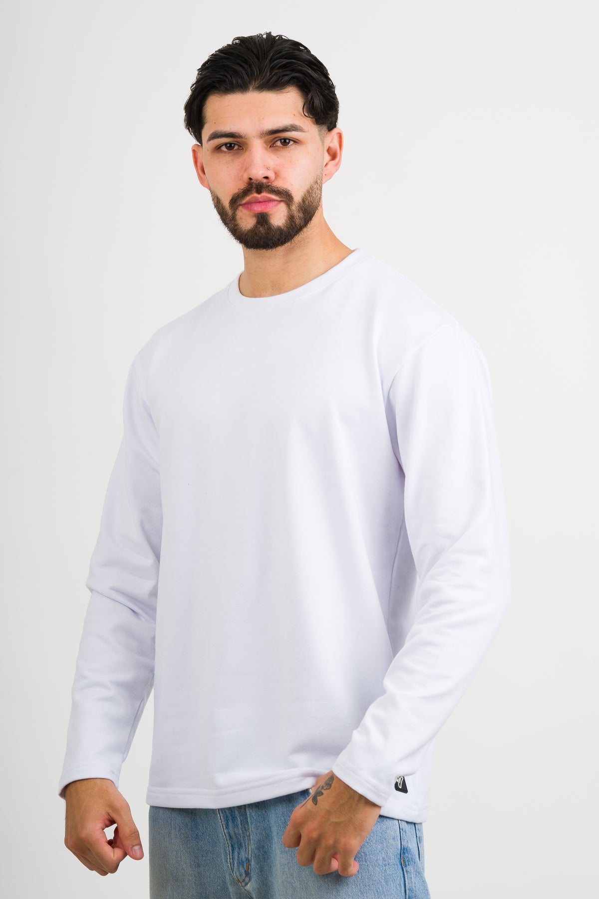 Camiseta ML Text LR Blanco - Voszmen