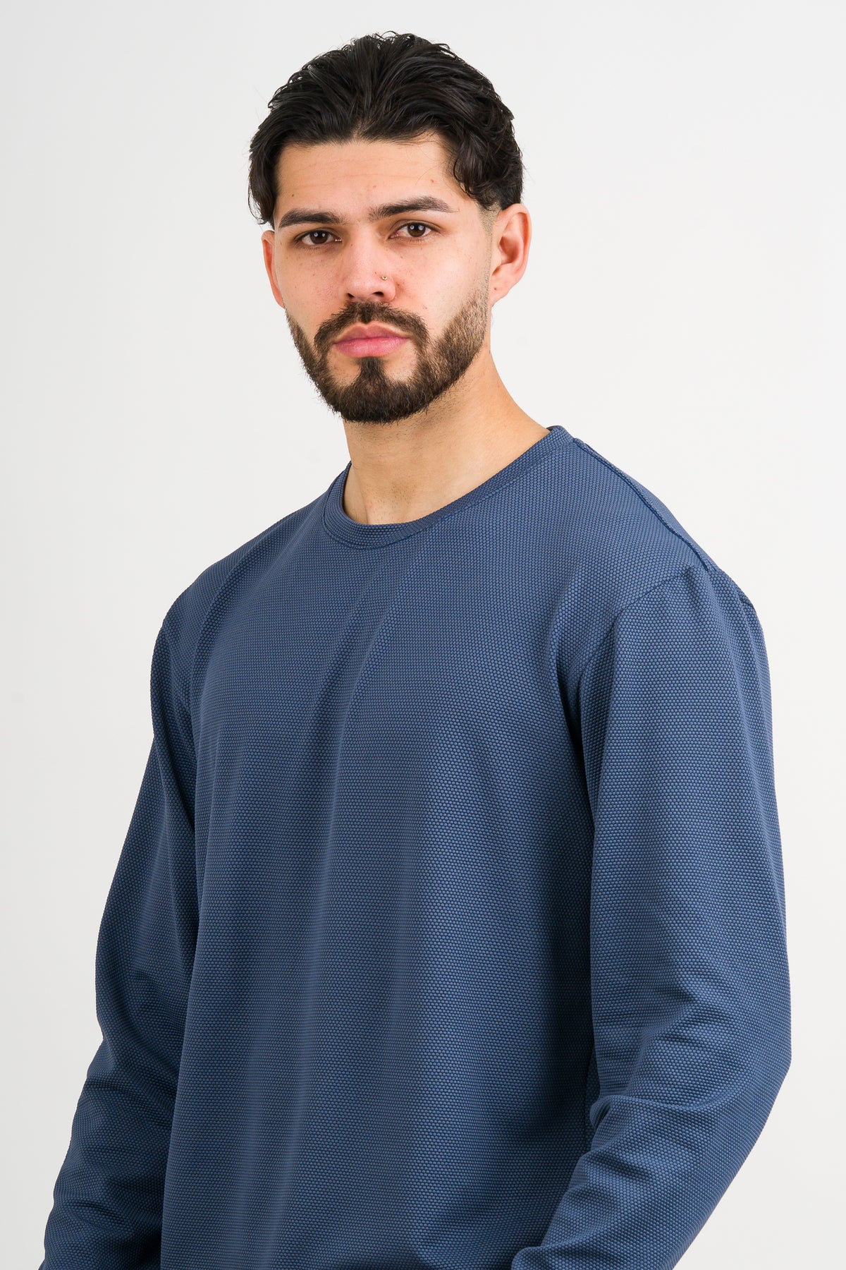 Camiseta ML Text LM Azul Petro - Voszmen
