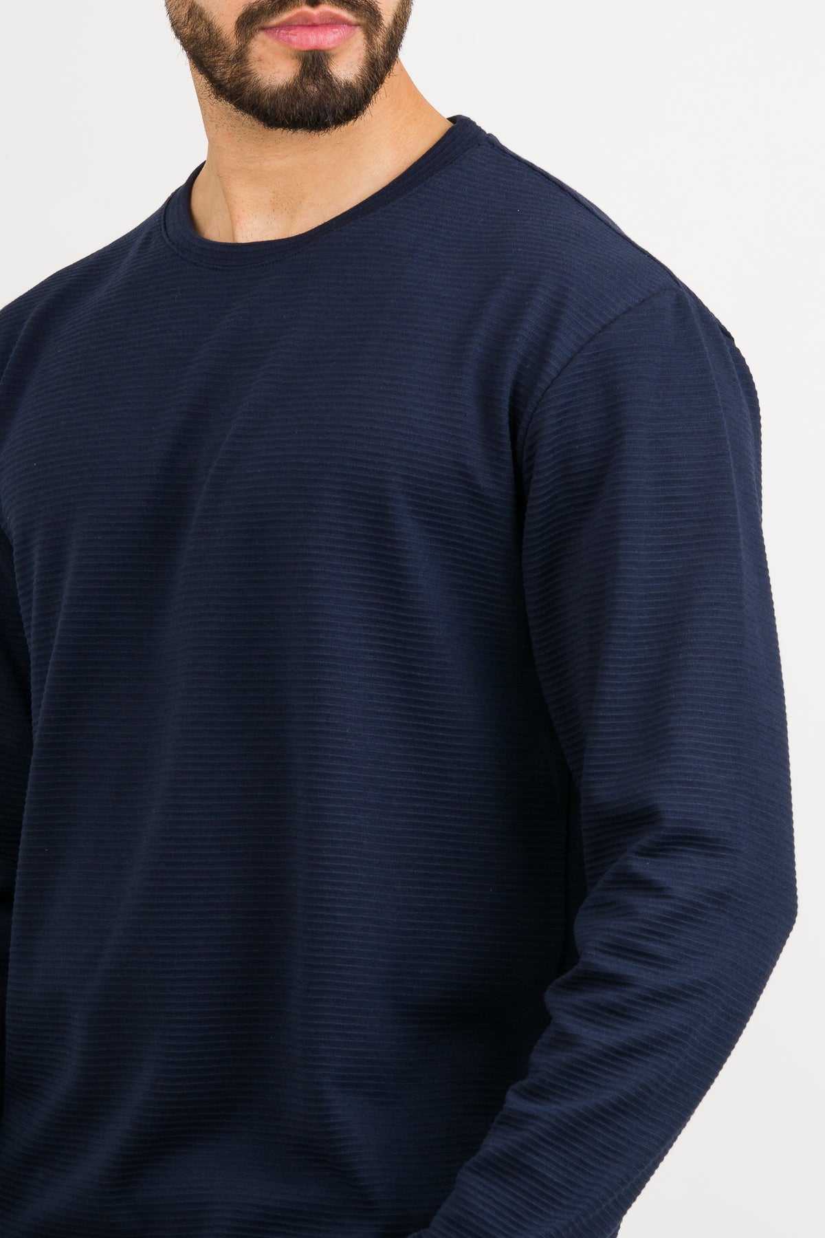 Camiseta ML Text B Azul Navy - Voszmen