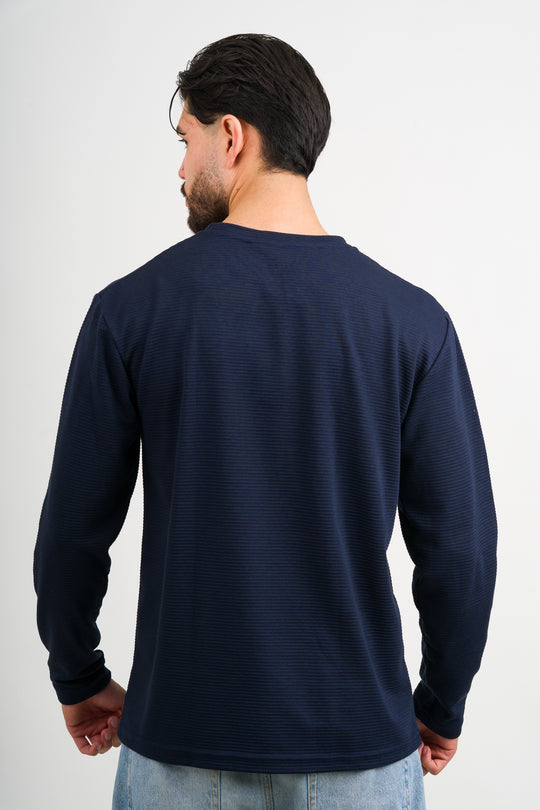 Camiseta ML Text B Azul Navy