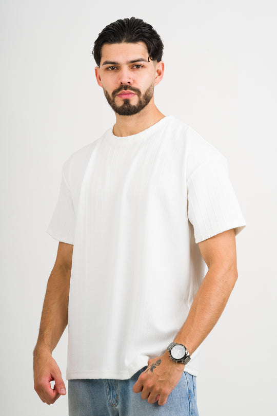 T-Shirt Text Kr Blanco Hueso