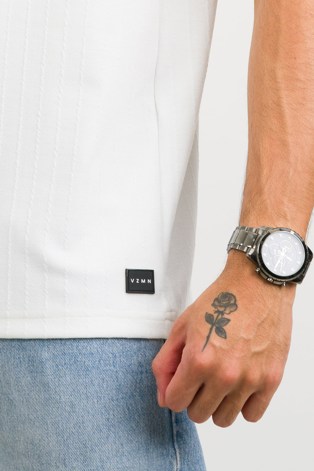 T-Shirt Text Kr Blanco Hueso