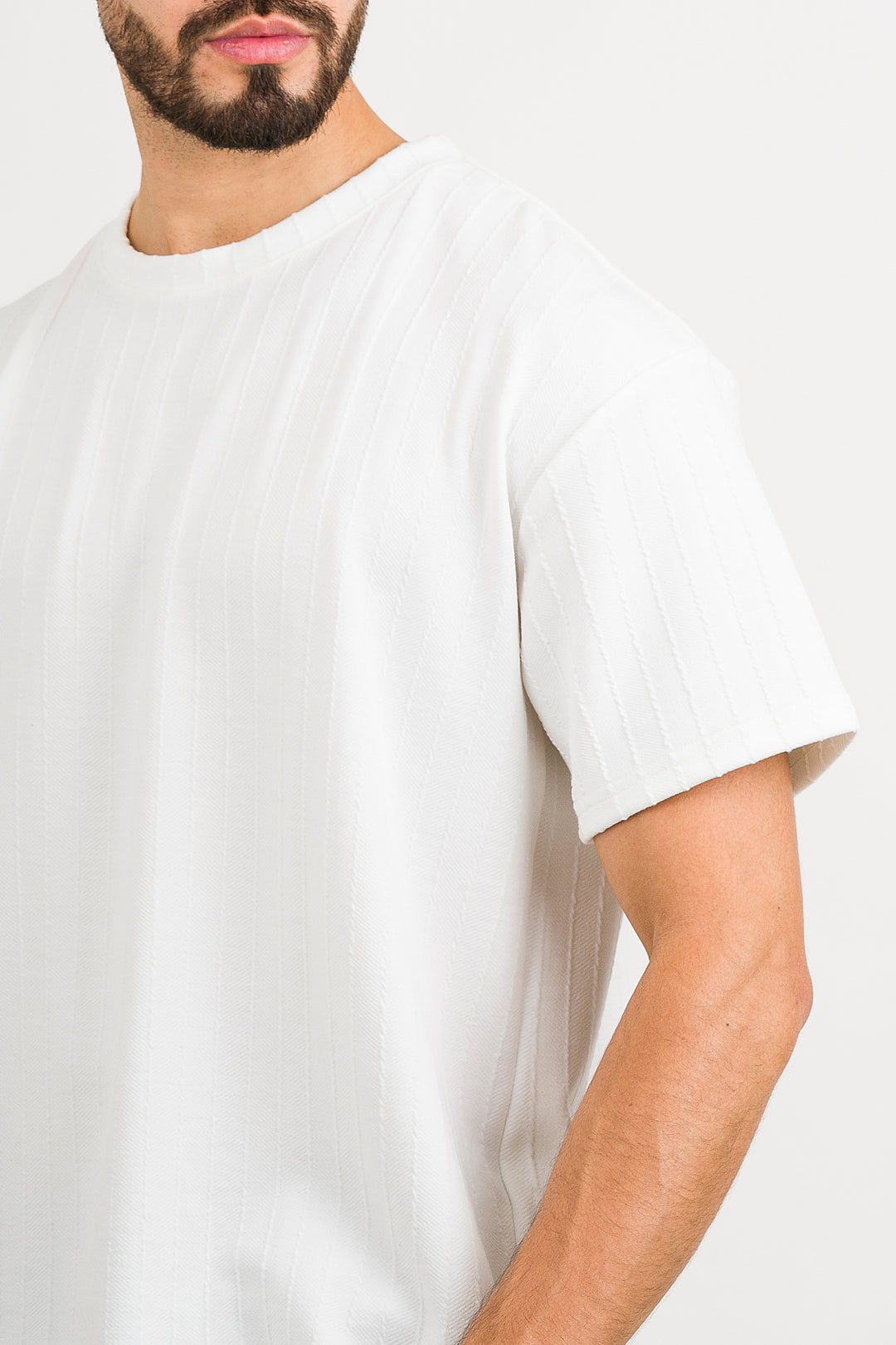 T-Shirt Text Kr Blanco Hueso