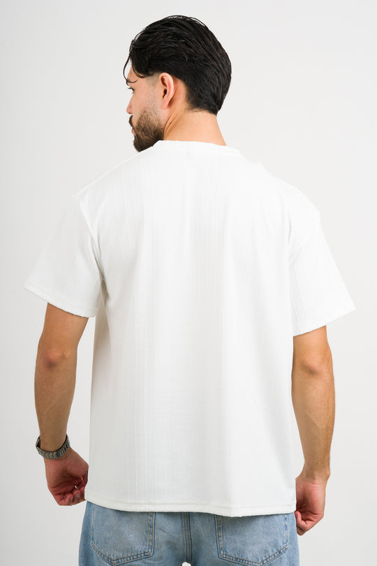 T-Shirt Text Kr Blanco Hueso