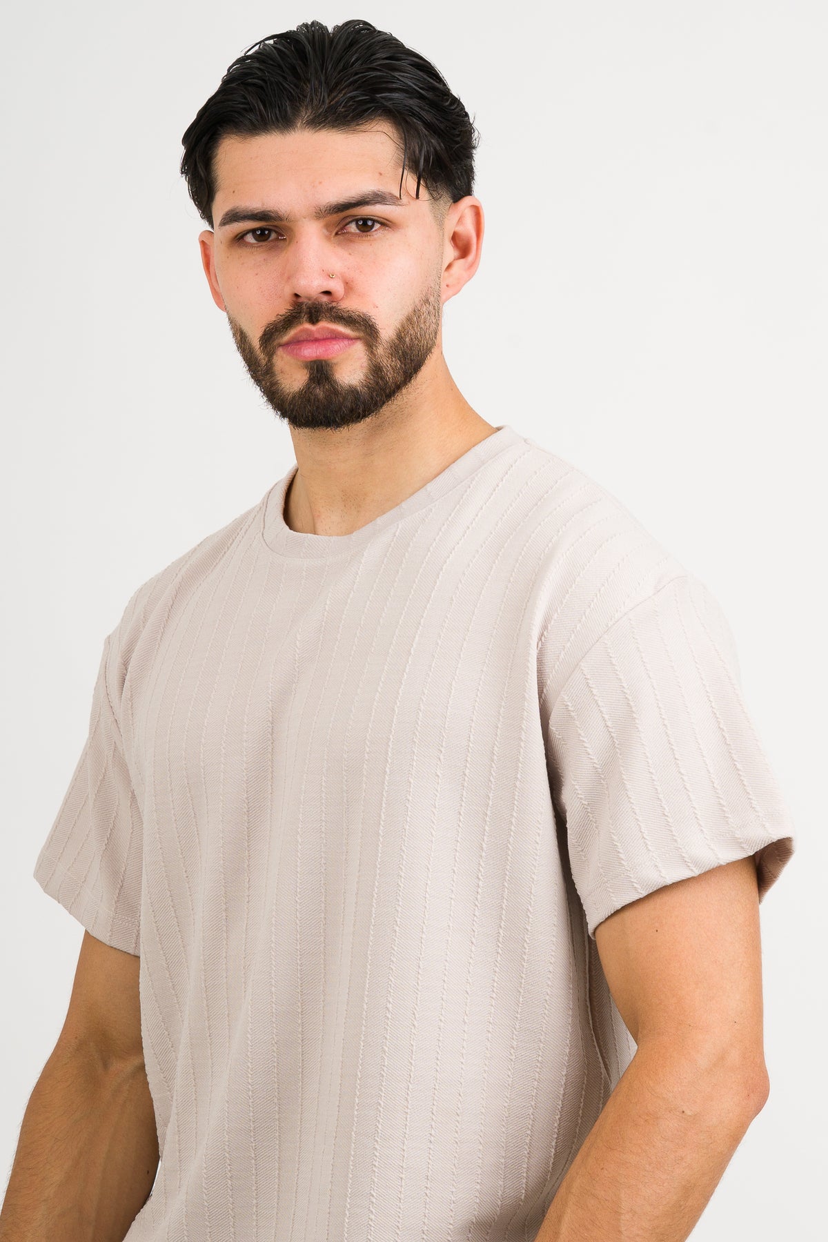 T-Shirt Text Kr Beige - Voszmen