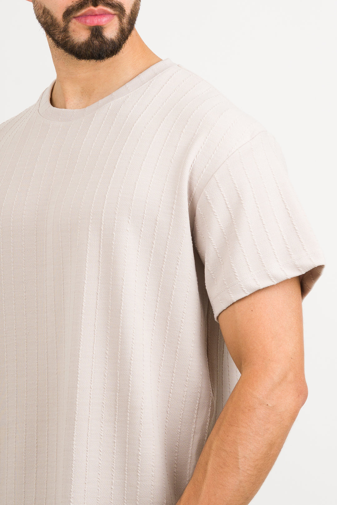T-Shirt Text Kr Beige - Voszmen