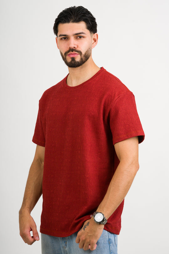 T-Shirt Text CZ Terracota