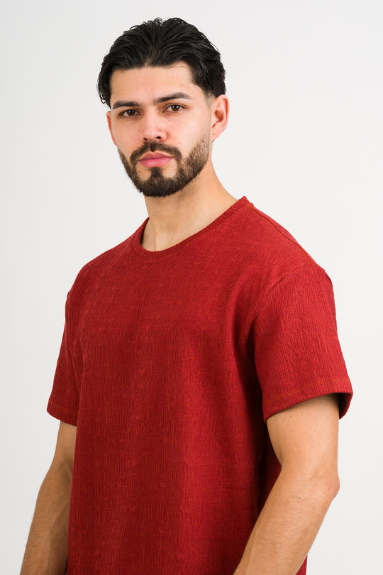 T-Shirt Text CZ Terracota