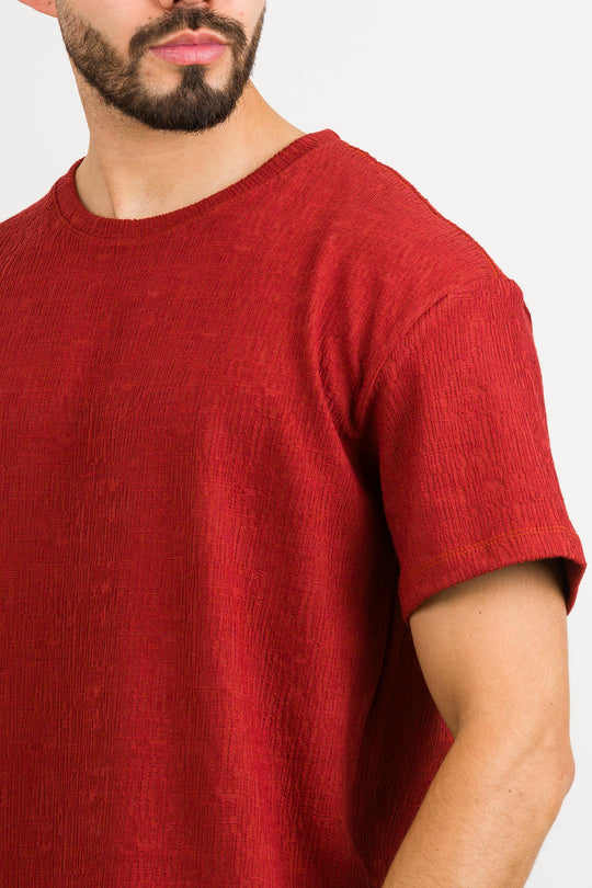 T-Shirt Text CZ Terracota