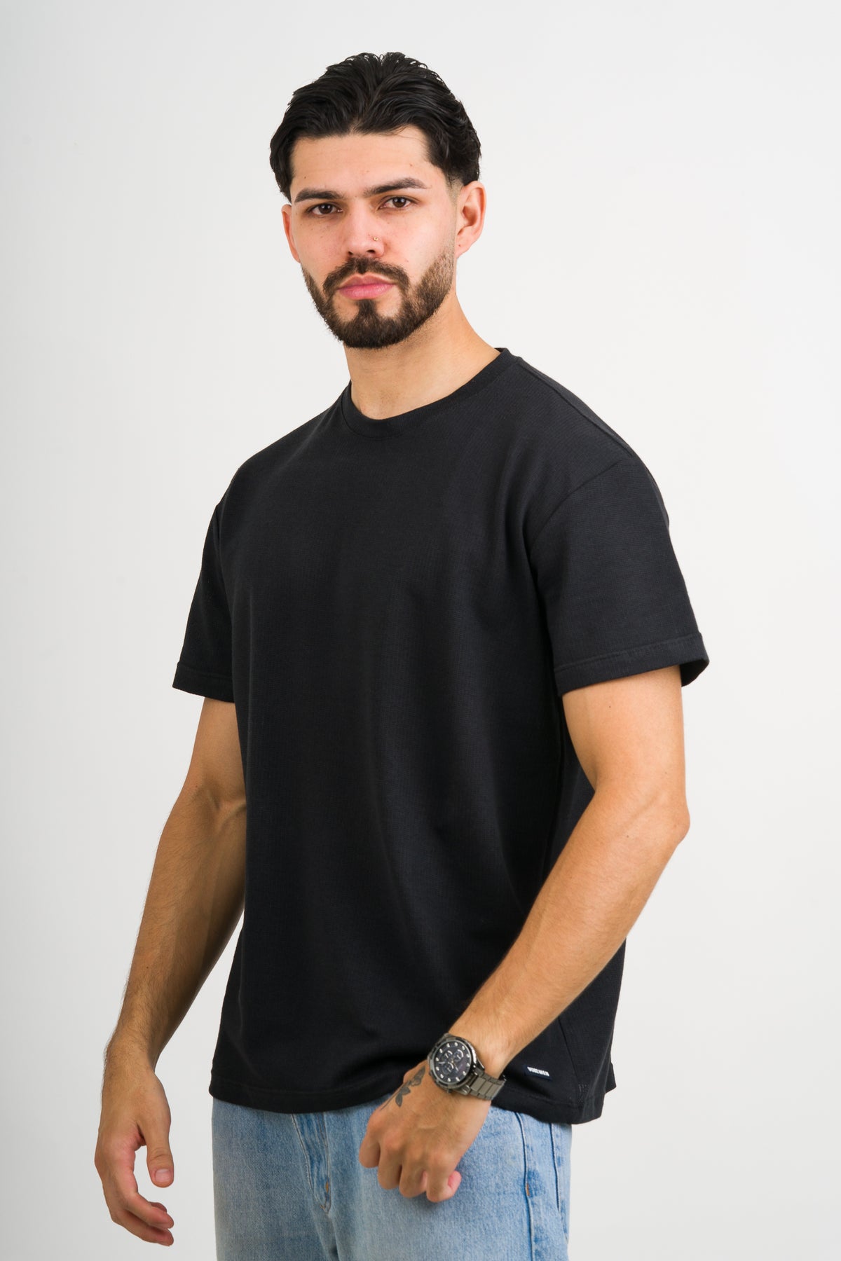 T-Shirt Text NW Negro - Voszmen