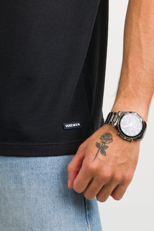 T-Shirt Text NW Negro